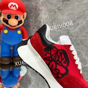 2023 TOP Erkek Ayakkabı Buzağı Bantlı Sneaker Beyaz Siyah Mavi Gri Tasarımcı Spor Sneaker Lüks Eğitmenler Düşük Moda Erkek Kadın Sneakers