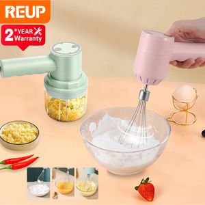 Obst-Gemüse-Werkzeuge Tragbarer Handmixer Elektrischer kabelloser Mixer 3-Gang-Milchaufschäumer Kuchen Schneebesen Sahne Backen Knoblauch Teig Küche 230329