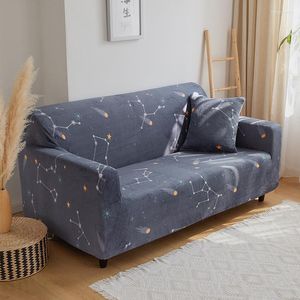 Chair Covers Printing Plush Thicken Elastic Couch Cover Universal Sectional Slipcover 1/2/3/4 Seater Stretch Sofa For Living Room