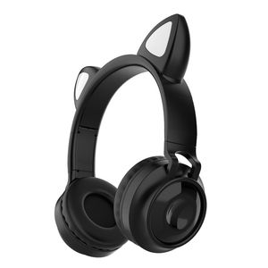 Auricolari wireless Cat Ear zw-028 Cuffie da gioco luminose per ragazze, cuffie Bluetooth wireless