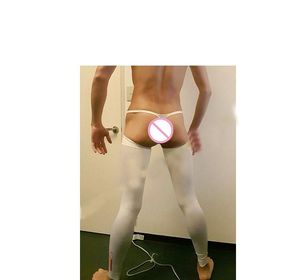 Skarpetki męskie seksowne dziewięć punktów aksamitne elastyczne pończochy sportowe plastikowe nogi długie rajstopy dla menmenów