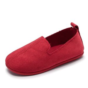 Athletic Outdoor JGVIKOTO Scarpe per bambini Moda Appartamenti casual per bambini Colori caramelle morbide Ragazzi Ragazze Scarpe Slip-on Ballerine Tessuto floccato 22-33 W0329