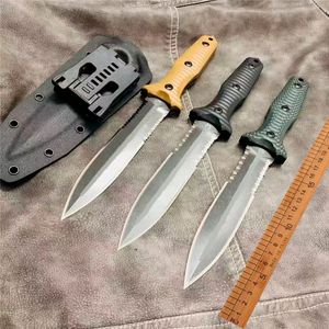 Newest Benchmade Tactical double-edged stab Fixed knife A2 steel Blade G10 Handle camping outdoor camping outdoor Hunting Hiking Self-defense knives