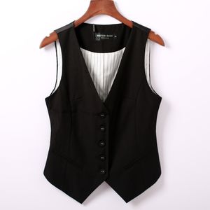 Women's Vests Wxw0719 Spring Autumn Suit Tank Top Women's Sleeveless Jacket Short Sleeve Office Tank Top Coat Ultra Thin Single Chest Tank Top Belt Women's Black 230329