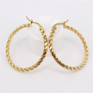 Hoop Earrings Simple Casual Wear In Four Seasons 30mm 5g Live Video Physical Display Do Not Fade Anti-allergy Child Female Sex LH1111