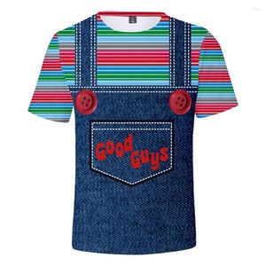 Magliette da uomo The Evil Good Guys Toy Toy 3D Shirt stampato da uomo/Donne Halloween Maglietta a stampa Chucky Maglietta casual Casuals Plus Size Tops Abibiti