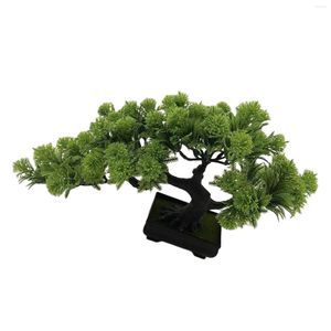 Decorative Flowers Small Artificial Bonsai Tree Simulation Potted For Living Room Decor
