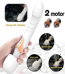 Powerful AV Vibrator Dildos Magic Wand for Women 10 Modes Clitoris Stimulator G Spot Vagina Massager Adult Sex Toys for Woman4392005