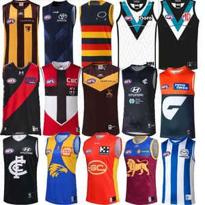 S-3XL 23 24 rugby jerseys AFL West Coast Eagles geelong cats Essendon Bombers Melbourne Blues Adelaide Crows St Kilda Saints 2023 2024 GWS Giants GUERNSEY