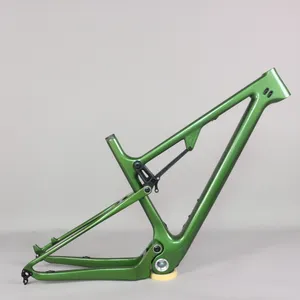 29er Boost Suspension Carbon XC Mtb Bike Frame FM078 BSA Bottom Bracket Travel 100mm Chameleon YS3023 Paint