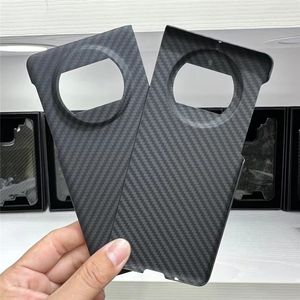 Äkta kolfiber Aramid Slim Case för Huawei Mate X3 Matte Armor Hard Cover