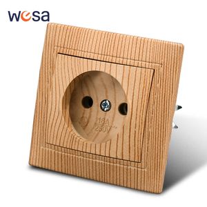 Wesatoma Wooden Socket 16a Europejska Unia Europejska standardowe gniazdo bez podłogi 86 mm x 86 mm ognioodporne plastikowe panele ściany gniazdo Z0327