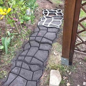 他の庭の建物lantai Jalan Pembuat cetakan beton diy paving tahan lama untuk taman rumput dapat digunakan kembalirumah halaman dekorasi 230328