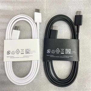 Качество OEM для кабелей заряда Samsung Примечание 10 S20 USB C Кабель 3A Тип C к USB_C Кабели 60 Вт быстрая зарядка Высокая скорость передачи данных