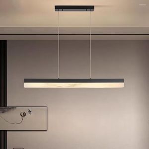 Ljuskronor Kort design marmor ljuskrona modern LED -belysning 60 cm 80 cm 100 cm matsal hanglamp bar ljus