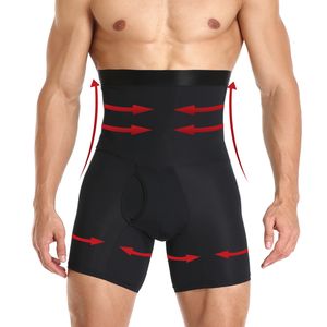 Shapers do corpo masculino shorts de controle abdominal masculino Malhando a cintura de compressão Treinador de controle abdominal Perda de peso Fajas 230329