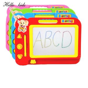 Ritning Målningstillbehör Erasable Magnetic Doodle Writing Board Pad Education Toy med 2st Stamps For Kids Toddlers Children 230329