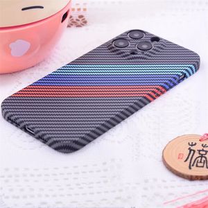 Luxury Ultra Thin Thin Carbon Fiber Matte telefonfodral för iPhone 14 plus 11 12 13 Pro Max Mix Color Back Cover Cover