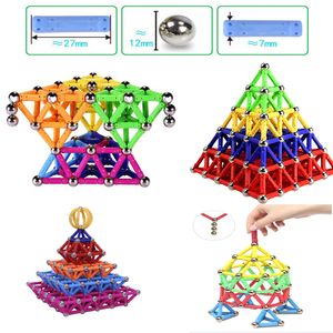 Blocks Modelo 3Dimensional com criatividade Magnet Building Educational Toy Wand Design criativo Rod Rod Iron Ball Versátil 230329