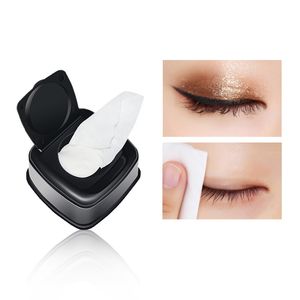 Nenhum removedor de maquiagem para os olhos do logotipo Wet Wipes Pessoas preguiçosas cosméticos descartáveis ​​Remova as almofadas de algodão de limpeza facial da toalha