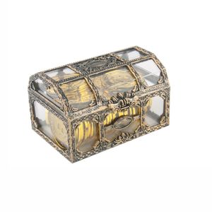 Plast Transparent Treasure Boxes Gift Wrap Creative Ladies Jewel Storage Box Desktop Decoration Ornament Presentlåda 10.5*8*6.5 cm