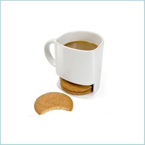 Tazze 250ml tazza di caffè in ceramica biscotto biscotto portabiscotti tascabile succo di latte bicchieri di limone per amico regalo di compleanno goccia consegna Ho Dhbtu