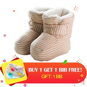 Erste Wanderer Warme Baumwolle Babyschuhe Kleinkinder Häkeln Strickfleece Stiefel Wolle Schnee Krippe Kleinkind Jungen Mädchen Winter BootiesFirst