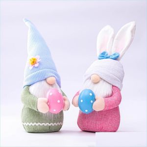 Other Festive Party Supplies Easter Gnome Boys Girls Faceless Bunny Dwarf Doll Plush Rabbit Holiday Table Decoration Drop Delivery Dhq5E