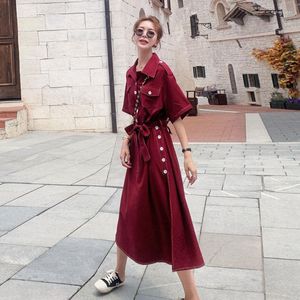 Casual Dresses Spring Summer Mid-length Dress Women Preppy Evening Ladies 2023 Basic Gothic Clothes For Woman Urban Korean Clothing