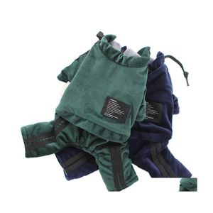 Abbigliamento per cani Vestiti caldi per cani Tuta Veet Abbigliamento morbido di qualità Teddy Barboncino Sportivo Xs S M L Xl Drop Delivery Home Garden Pet S Dhfhz