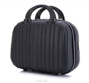 Resväskor Suitcase Female 14Inch Mini Cosmetic Case Liten resväska Student Toatetry Bag 230330