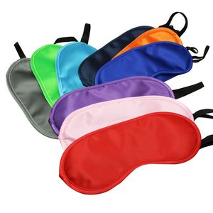 4 Schichten Schlafmaske Polyesterschwamm Schatten Nickerchenabdeckung Augenbindemaske zum Schlafen Reisen Weiche Schlafmasken 20 Farben