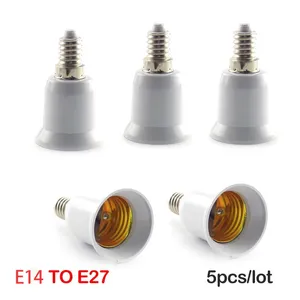 5 Lampensockel Konverter Haushalt Kleinigkeiten E14 bis E27 Umwandlungslichtkopf 110 V 220 V Lichtadapter Umwandlung Feuerfeste Heimraumbeleuchtung