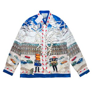 2023 Summer Newest Model Mens Designer Luxury Beautiful Printing Ridts - Рубашки для размеров США - высококачественные рубашки с длинным рукавом высококачественной кнопки с длинными рукавами