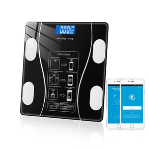 Body Weight Scales Scale Bluetooth Fat Escamas Intelligent Electronic BMI Composite Analyzer Fashion Sales Precision Bathroom Black 230330