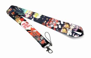 High quality Cartoon Anime Keys lanyard Straps Car Keychain Personalise ID Card Pass Gym Mobile Phone Key Ring Badge Bags Holder J9734089