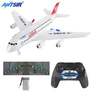 ElectricRC Aircraft Boeing 747 Airbus A380 RC Aircraft 2.4G 2CH Remote Control Aircraft Fixed Wing Aircraft RC Toys Children's Gift 230329