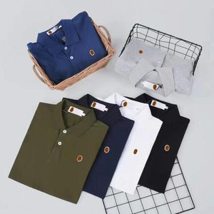 Camisas Polo Estilistas Masculinas Bordadas de Luxo Roupas Masculinas Manga Curta Moda Casual Masculina Camiseta de Verão As cores pretas estão disponíveis Tamanho M-2XL