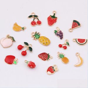 Pendants Fruit Enamel Pendant Stberry Apple Pineapple Banana Diy Colorf Fashion Jewelry Accessories Drop Oil Delivery Home Garden Ar Dhckr