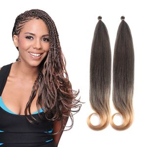 Yaki Pony Braiding Hair 24 polegadas 70 Gramas Africano Yaki Sintético Siliando cabelos para mulheres negras