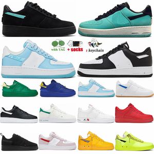 2023 Designer Shoes For Mens Womens Plate-forme 1837 Friends and Family Tiffany Blue Malachite 07 Triple Black White Dhgate Flat Sneakers Low Classic One trainers