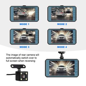 J16 Videoregistratore DVR per auto Dash Camera 1080P Vista posteriore Doppia lente 4 Full HD G Sensor Registrazione ciclo portatile Dash Cam Dashcam