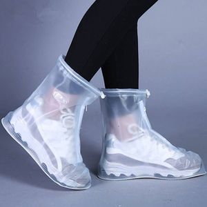 Rain Boots Men Women Reusable Cover Nonslip Wearresistant Thick Waterproof Shoe with Layer 230330