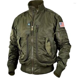 Men's Jackets Cool Army Tactical Stand Collar Flight Men's Jacket Jean Men Winter Bomber Combat