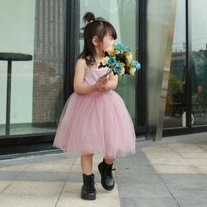 Girl Dresses Tutu Dress Sleeveless Comfortable Strap Design Infant Tulle Sundresses For Wedding Party