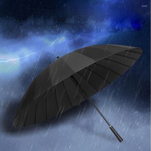 Guarda -chuvas 24k homens e mulheres grandes dimensões de dupla tempestade dedicada guarda -chuva de parasol de três pessoas paragura