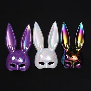 Party Masks Sexig Rabbit Mask Rollspel Mask Rabbit Ear Mask Carnival Party Bar Nightclub Klädtillbehör Makeup Rabbit Girl Easter 230329