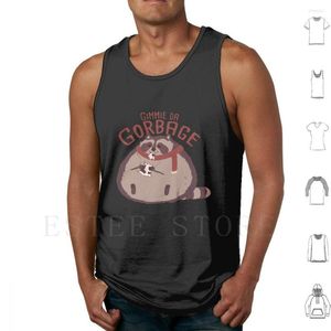 Men's Tank Tops Gimmie Da Gorbage Vest Sleeveless Cute Raccoon Fluffy Round Chubby Fat Soft Animal Mammal