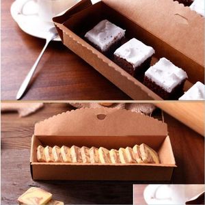 Confezione regalo Cartone Mini Aron Imballaggio Carta Kraft Scatole per biscotti Gioielli Torta Bomboniera Caso Drop Delivery Giardino domestico Festive Su Dh6U7