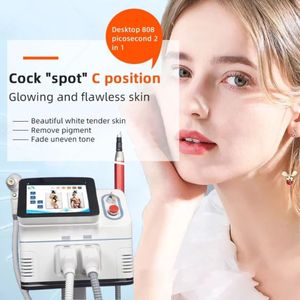 2024 Beauty Items Picosecond 808 2In1 Laser Tattoo Removal Machine Verwijderen Ouderdomsvlek Moedervlek Ooglijn Pigment